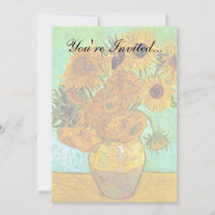 Vincent Van Gogh - Vase With Twelve Sunflowers Invitation