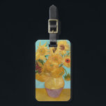 Vincent Van Gogh - Vase with Twelve Sunflowers Luggage Tag<br><div class="desc">Vase with Twelve Sunflowers / Vase avec douze tournesols - Vincent Van Gogh,  January 1889 - Sunflowers 1889 repetition of third version (F455)</div>