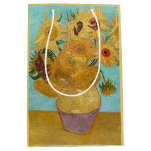 Vincent Van Gogh - Vase with Twelve Sunflowers Medium Gift Bag