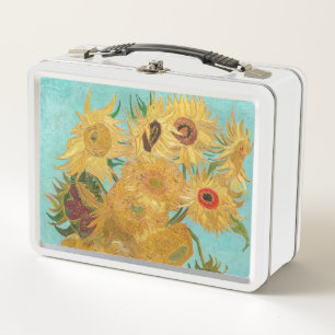 Vincent Van Gogh - Vase with Twelve Sunflowers Metal Lunch Box