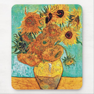 Vincent Van Gogh - Vase With Twelve Sunflowers Mouse Mat
