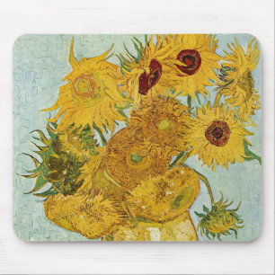 Vincent Van Gogh - Vase with Twelve Sunflowers Mouse Mat