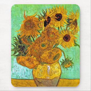 Vincent Van Gogh - Vase With Twelve Sunflowers Mouse Mat
