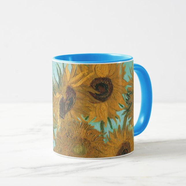 Vincent van Gogh - Vase with Twelve Sunflowers Mug (Front Right)