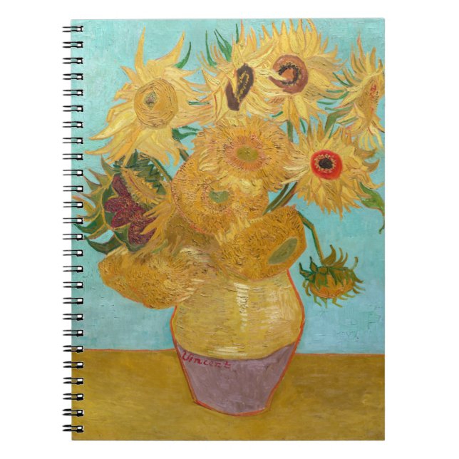 Vincent Van Gogh - Vase with Twelve Sunflowers Notebook (Front)