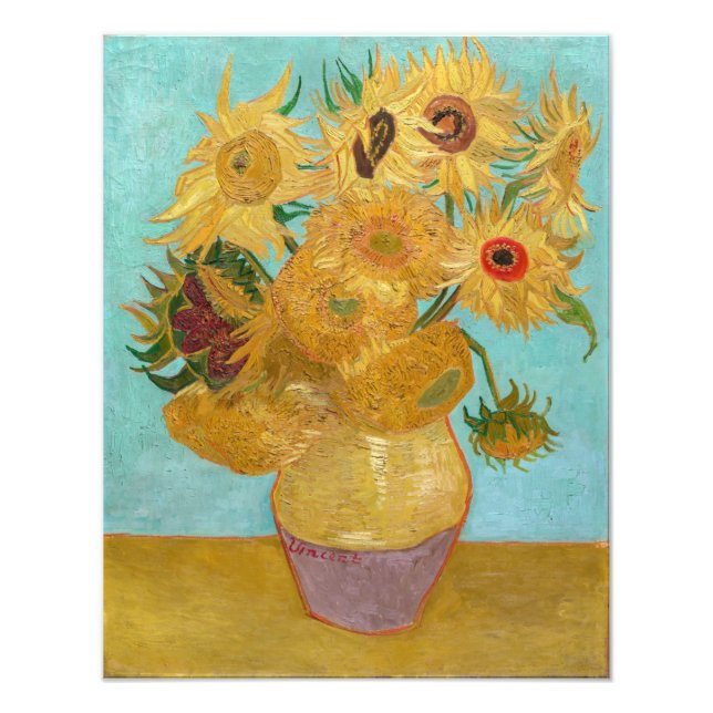 Vincent Van Gogh - Vase with Twelve Sunflowers Photo Print (Front)