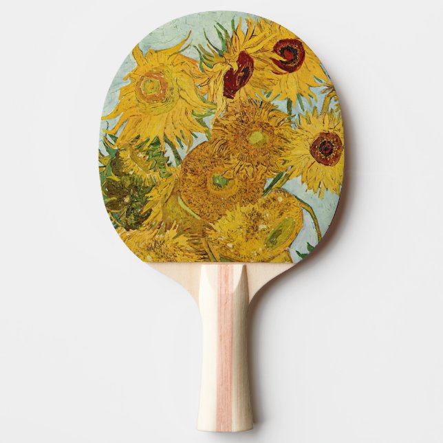 Vincent Van Gogh - Vase with Twelve Sunflowers Ping Pong Paddle (Front)