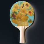 Vincent Van Gogh - Vase with Twelve Sunflowers Ping Pong Paddle<br><div class="desc">Vase with Twelve Sunflowers / Vase avec douze tournesols - Vincent Van Gogh,  January 1889 - Sunflowers 1889 repetition of third version (F455)</div>