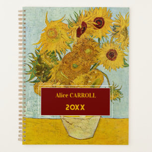 Vincent Van Gogh - Vase with Twelve Sunflowers Planner