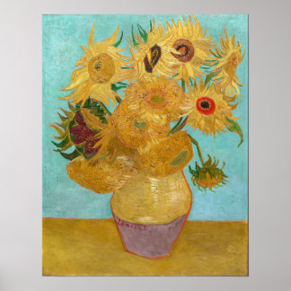 Vincent Van Gogh - Vase with Twelve Sunflowers Poster