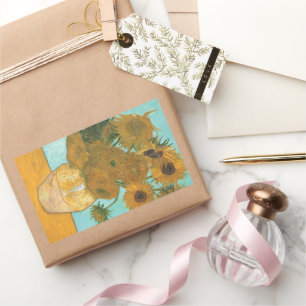 Vincent van Gogh - Vase with Twelve Sunflowers Rectangular Sticker