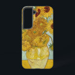 Vincent Van Gogh - Vase with Twelve Sunflowers Samsung Galaxy Case<br><div class="desc">Vase with Twelve Sunflowers / Vase avec douze tournesols - Vincent Van Gogh,  August 1888 - Sunflowers 1888 third version (F456)</div>