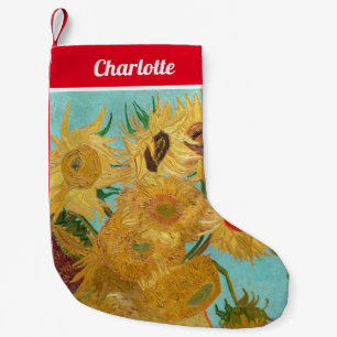 Vincent Van Gogh - Vase with Twelve Sunflowers Small Christmas Stocking