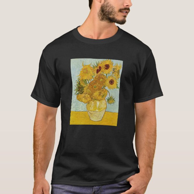 Vincent Van Gogh - Vase with Twelve Sunflowers T-Shirt (Front)