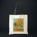 Vincent Van Gogh - Vase with Twelve Sunflowers Tote Bag<br><div class="desc">Vase with Twelve Sunflowers / Vase avec douze tournesols - Vincent Van Gogh,  January 1889 - Sunflowers 1889 repetition of third version (F455)</div>