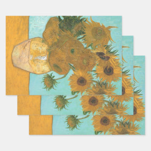Vincent van Gogh - Vase with Twelve Sunflowers Wrapping Paper Sheet