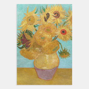 Vincent Van Gogh - Vase with Twelve Sunflowers Wrapping Paper Sheet