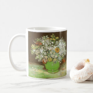 Vincent van Gogh - Vase with Zinnias and Flowers Coffee Mug