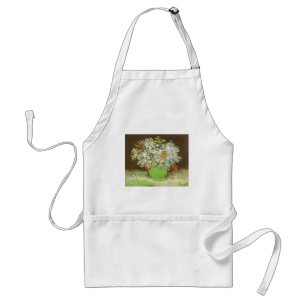 Vincent van Gogh - Vase with Zinnias and Flowers Standard Apron