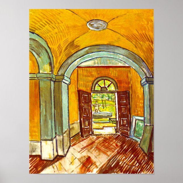 Vincent Van Gogh - Vestibule Of The Asylum Poster (Front)