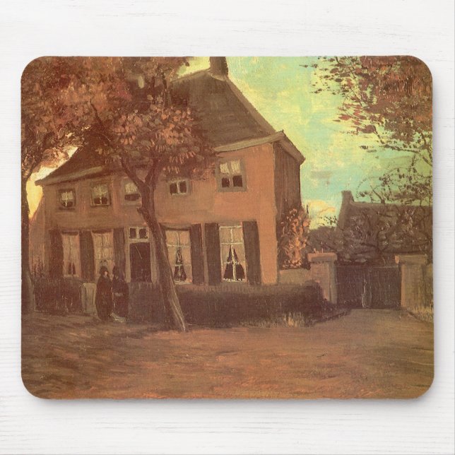 Vincent van Gogh - Vicarage at Nuenen Mouse Mat (Front)