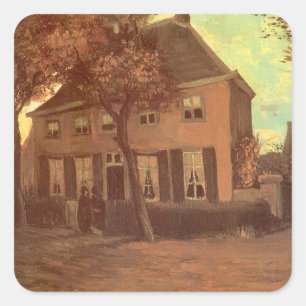 Vincent van Gogh - Vicarage at Nuenen Square Sticker