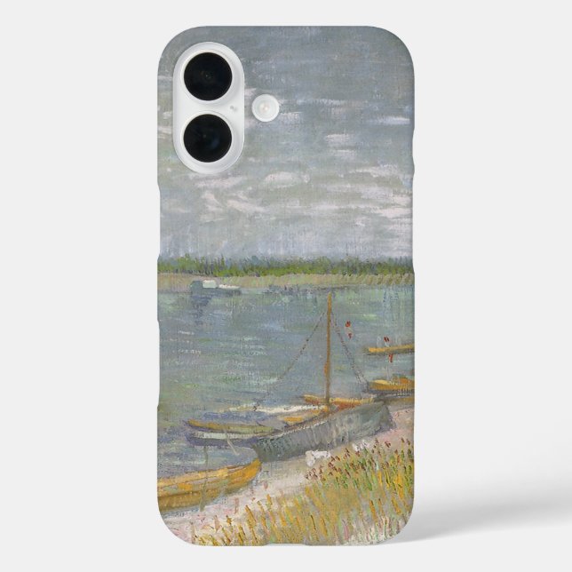 Vincent van Gogh - View of a River w Rowing Boats Case-Mate iPhone Case (Back)