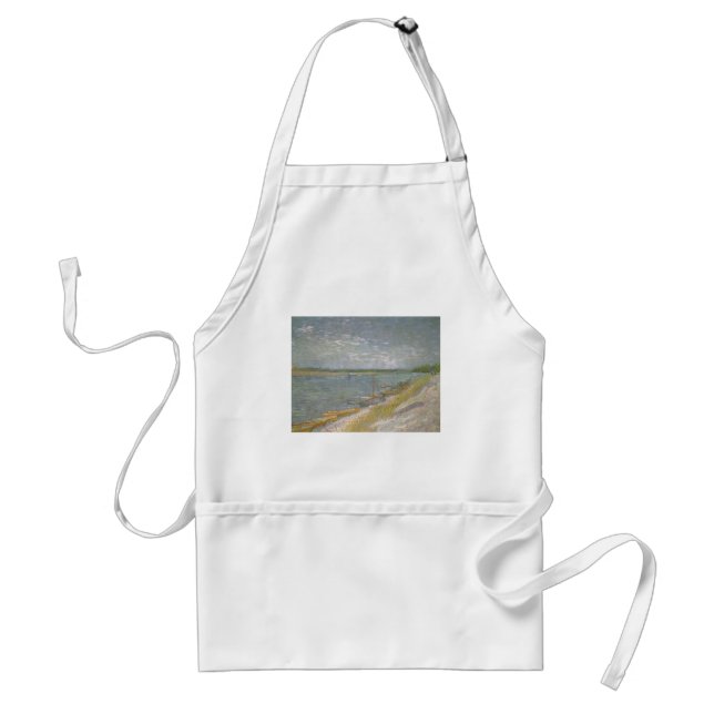 Vincent van Gogh - View of a River w Rowing Boats Standard Apron (Front)