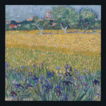Vincent Van Gogh - View of Arles with Irises Faux Canvas Print<br><div class="desc">Vincent Van Gogh - View of Arles with Irises</div>