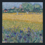 Vincent Van Gogh - View of Arles with Irises Faux Canvas Print<br><div class="desc">Vincent Van Gogh - View of Arles with Irises</div>