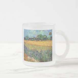 Vincent Van Gogh - View Of Arles With Irises Frosted Glass Coffee Mug