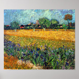 Vincent Van Gogh - View Of Arles With Irises Poster