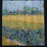 Vincent Van Gogh - View of Arles with Irises Shower Curtain<br><div class="desc">Vincent Van Gogh - View of Arles with Irises</div>