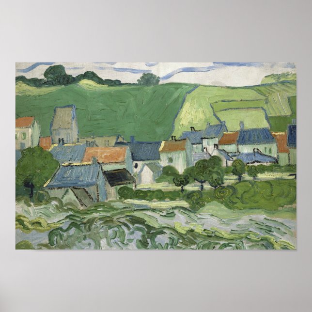 Vincent van Gogh - View of Auvers Poster (Front)