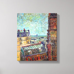 Vincent Van Gogh - View Of Paris Pointillism Art Canvas Print