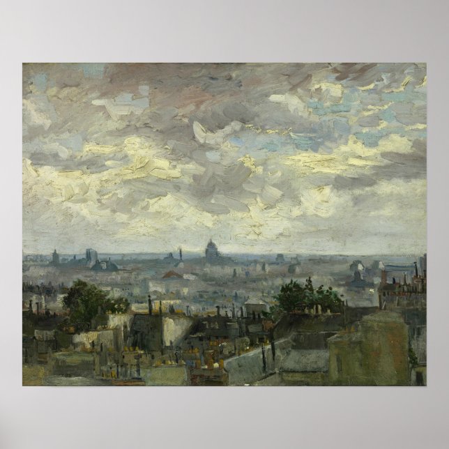 Vincent van Gogh - View of Paris Poster (Front)