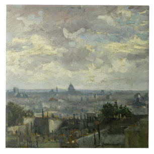 Vincent van Gogh - View of Paris Tile