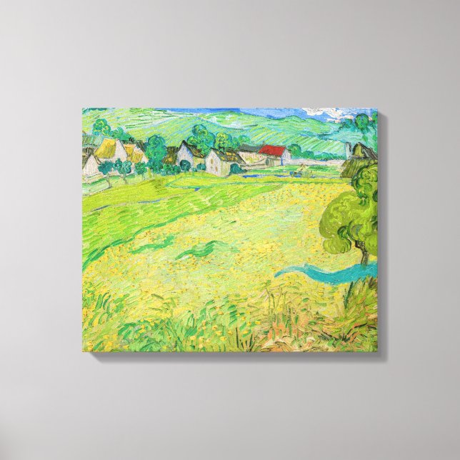 Vincent van Gogh - View of Vessenots near Auvers Canvas Print (Front)