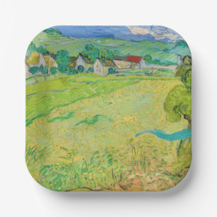 Vincent van Gogh - View of Vessenots near Auvers Paper Plate