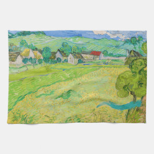 Vincent van Gogh - View of Vessenots near Auvers Tea Towel