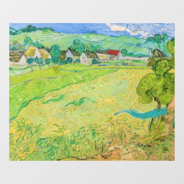 Vincent van Gogh - View of Vessenots near Auvers Window Cling (Sheet)