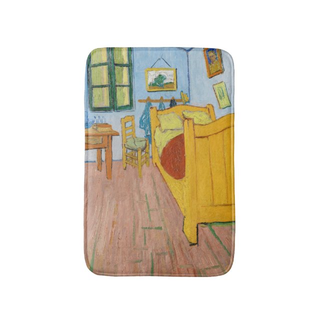 Vincent Van Gogh - Vincent's Bedroom in Arles Bath Mat (Front Vertical)