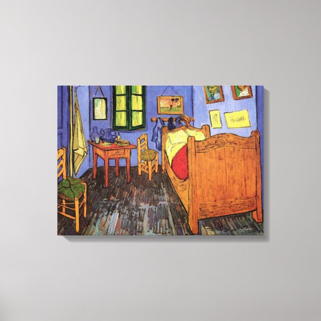 Vincent van Gogh - Vincent's Bedroom in Arles Canvas Print (Front)
