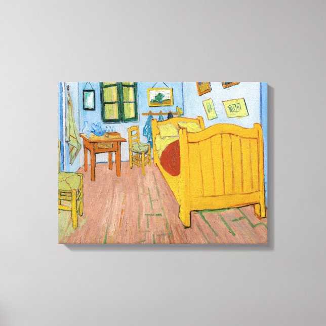 Vincent Van Gogh - Vincent's Bedroom in Arles Canvas Print (Front)