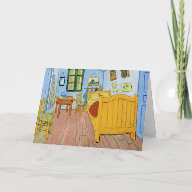 Vincent Van Gogh - Vincent's Bedroom in Arles Card (Front)