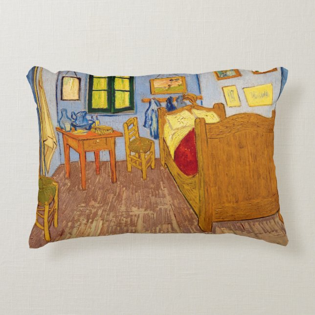 Vincent van Gogh - Vincent's Bedroom in Arles Decorative Cushion (Front)