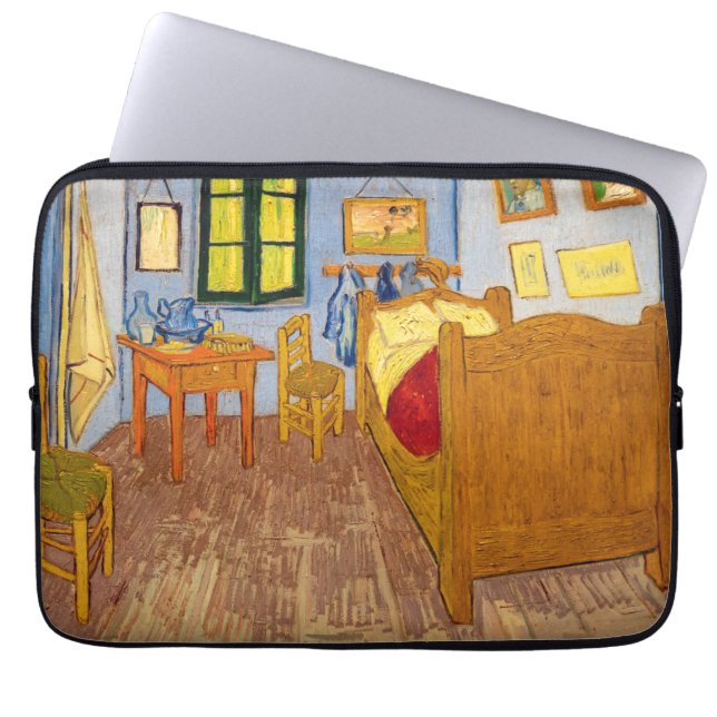 Vincent van Gogh - Vincent's Bedroom in Arles Laptop Sleeve (Front)