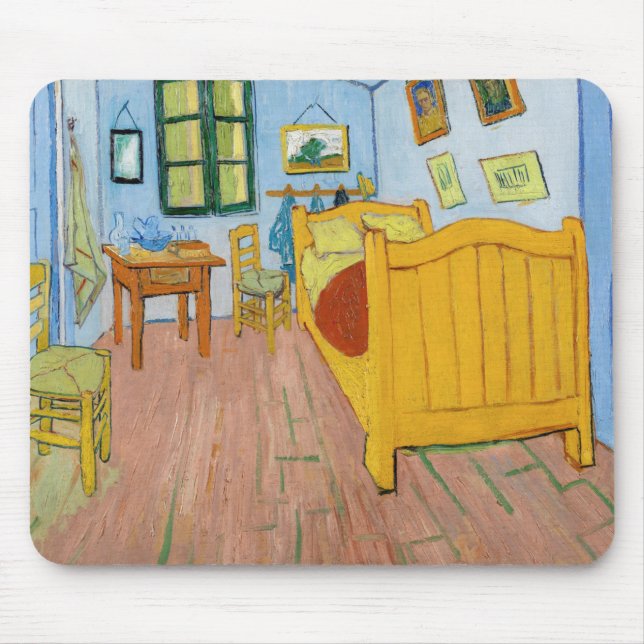 Vincent Van Gogh - Vincent's Bedroom in Arles Mouse Mat (Front)