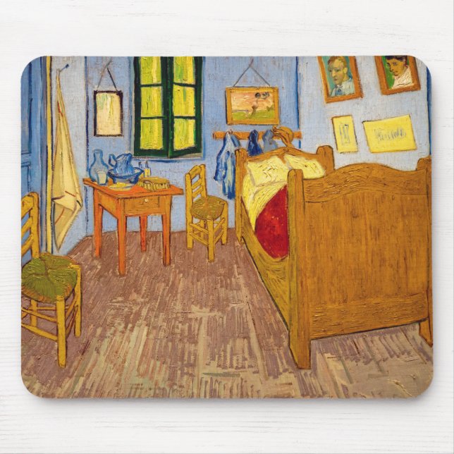 Vincent van Gogh - Vincent's Bedroom in Arles Mouse Mat (Front)