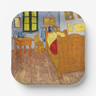 Vincent van Gogh - Vincent's Bedroom in Arles Paper Plate